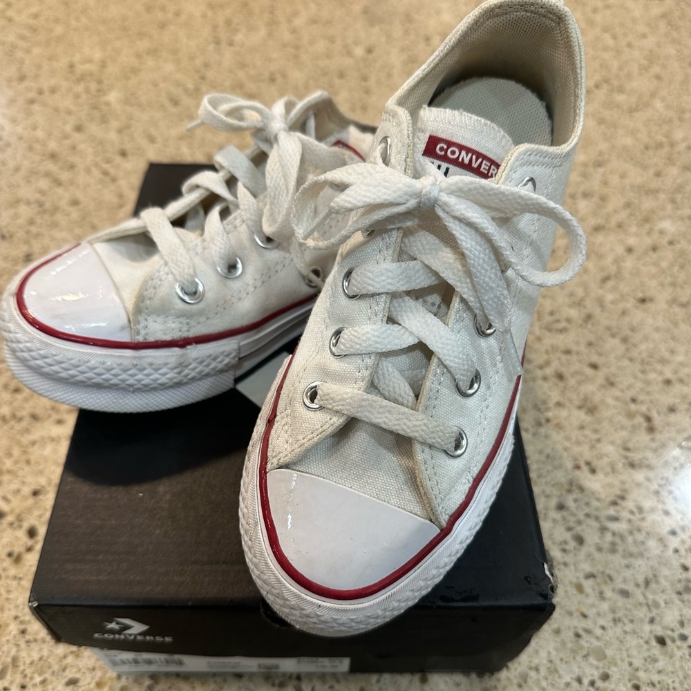 Converse Platform White and Navy Sneakers size 12